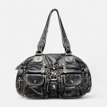 Romy | Retro Multi-Pocket Shoulder Bag