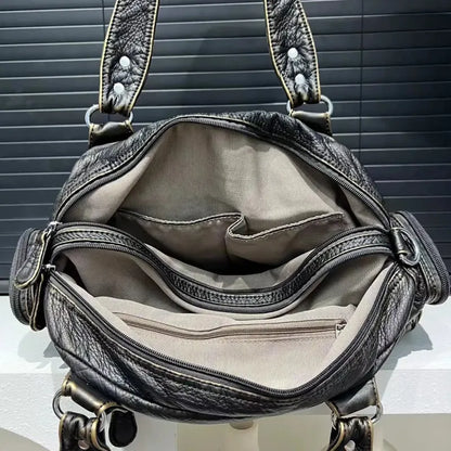Romy | Retro Multi-Pocket Shoulder Bag