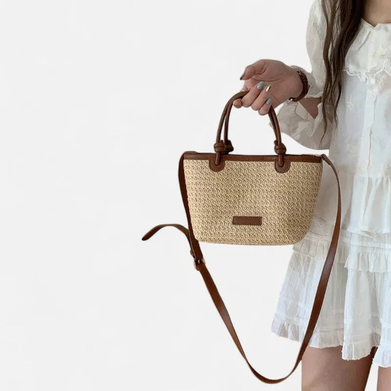 Sienna | Small Straw Shoulder Bag