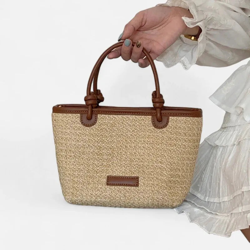 Sienna | Small Straw Shoulder Bag