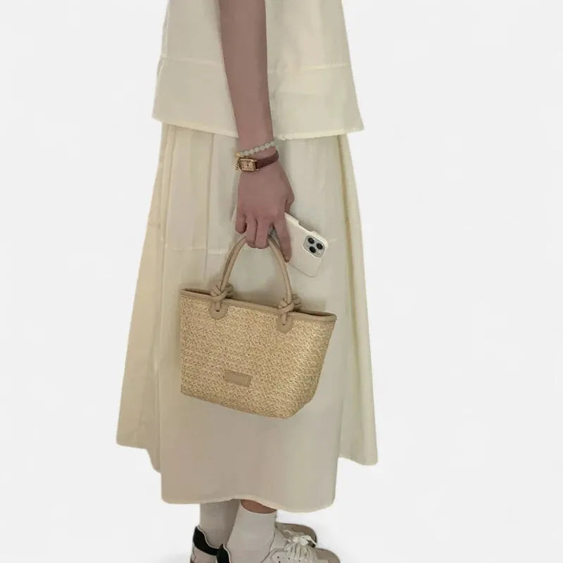 Sienna | Small Straw Shoulder Bag