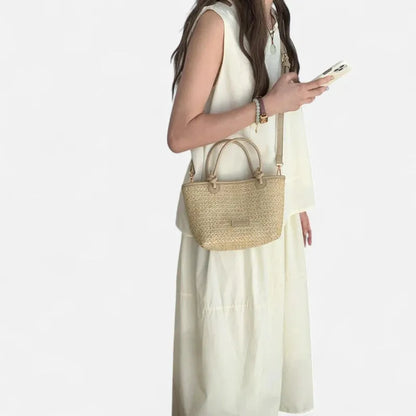 Sienna | Small Straw Shoulder Bag