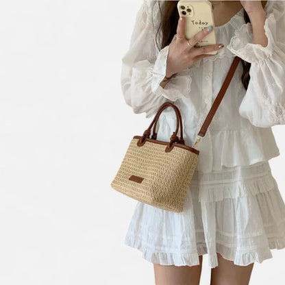 Sienna | Small Straw Shoulder Bag
