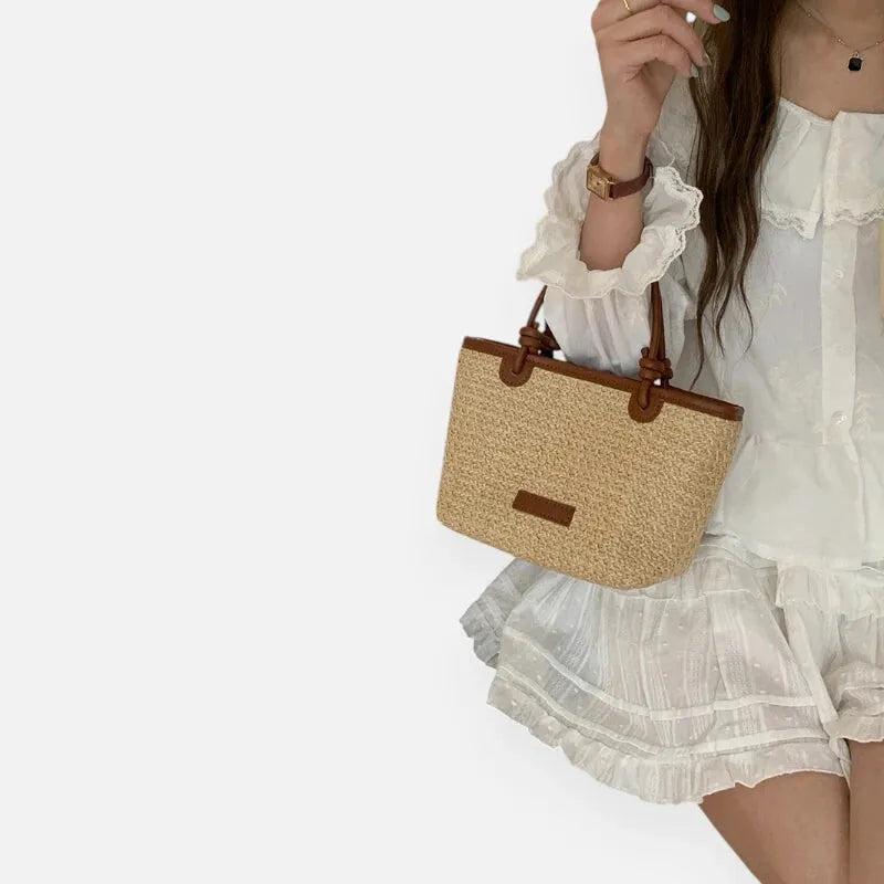 Sienna | Small Straw Shoulder Bag