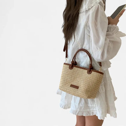 Sienna | Small Straw Shoulder Bag