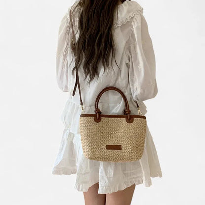 Sienna | Small Straw Shoulder Bag