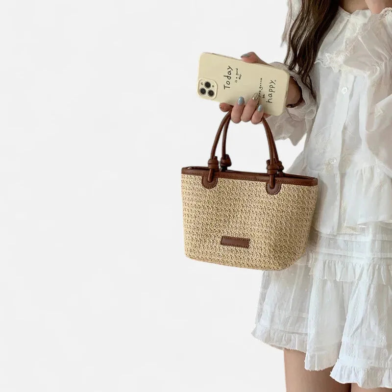 Sienna | Small Straw Shoulder Bag