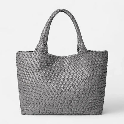 Sofia | Woven Tote with Matching Pouch