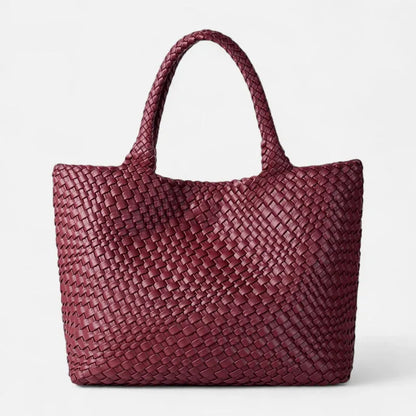 Sofia | Woven Tote with Matching Pouch