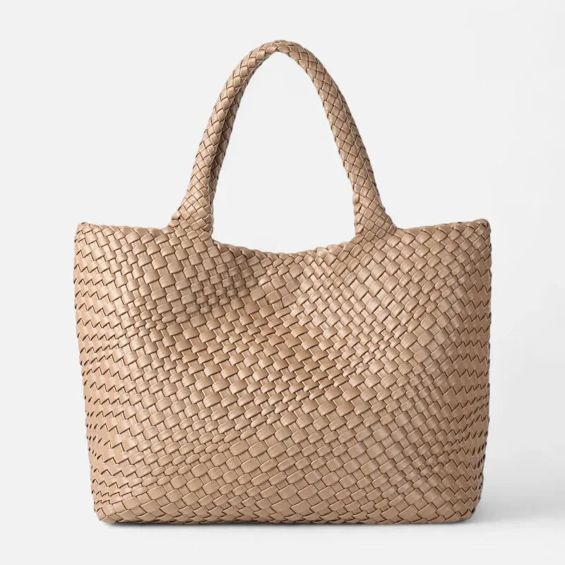Sofia | Woven Tote with Matching Pouch