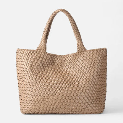 Sofia | Woven Tote with Matching Pouch