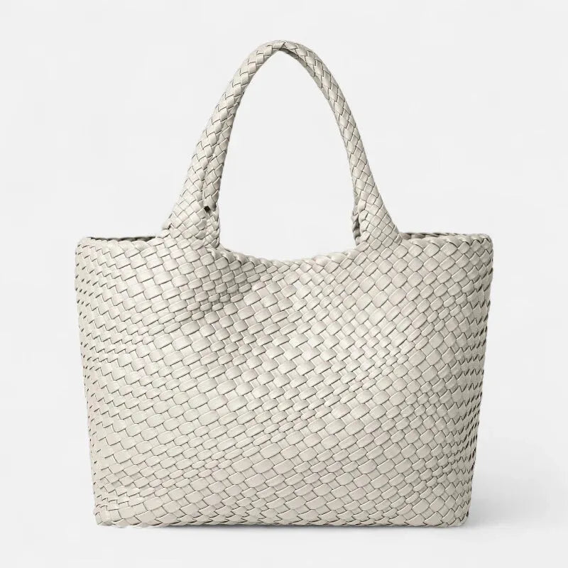 Sofia | Woven Tote with Matching Pouch