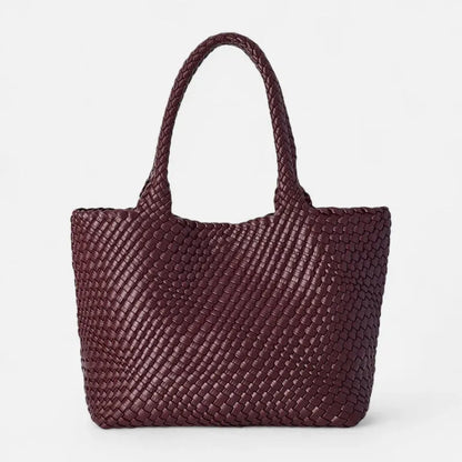 Sofia | Woven Tote with Matching Pouch