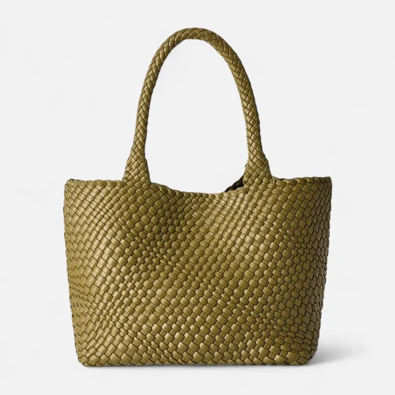 Sofia | Woven Tote with Matching Pouch