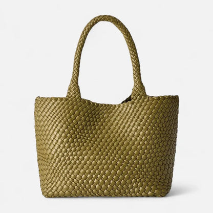 Sofia | Woven Tote with Matching Pouch