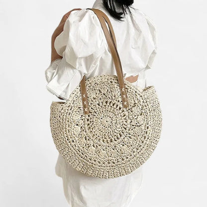 Thaïs | Large Round Straw Bag