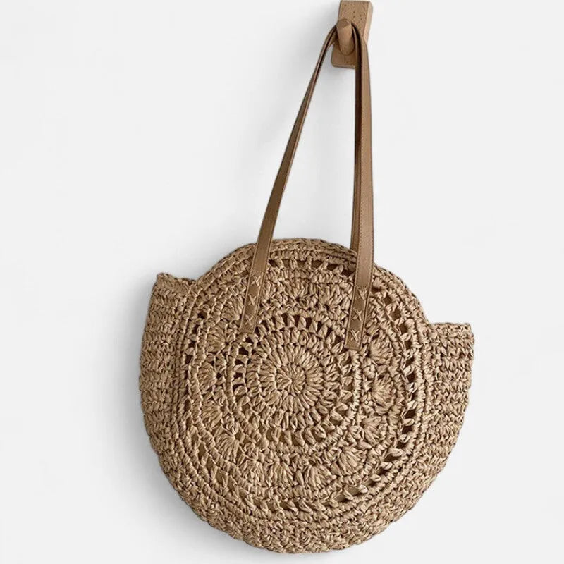 Thaïs | Large Round Straw Bag