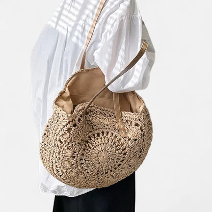 Thaïs | Large Round Straw Bag
