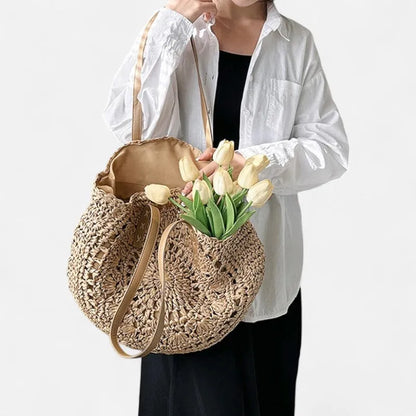 Thaïs | Large Round Straw Bag