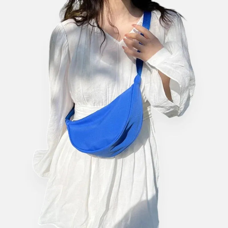 Yvette | Half-Moon Fabric Belt Bag