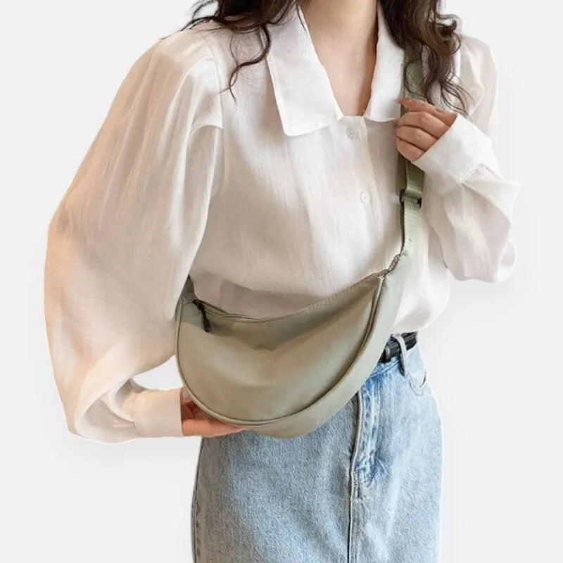 Yvette | Half-Moon Fabric Belt Bag