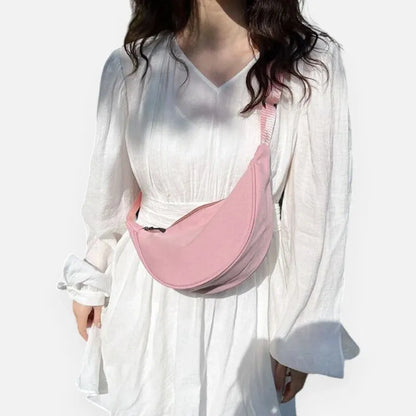 Yvette | Half-Moon Fabric Belt Bag