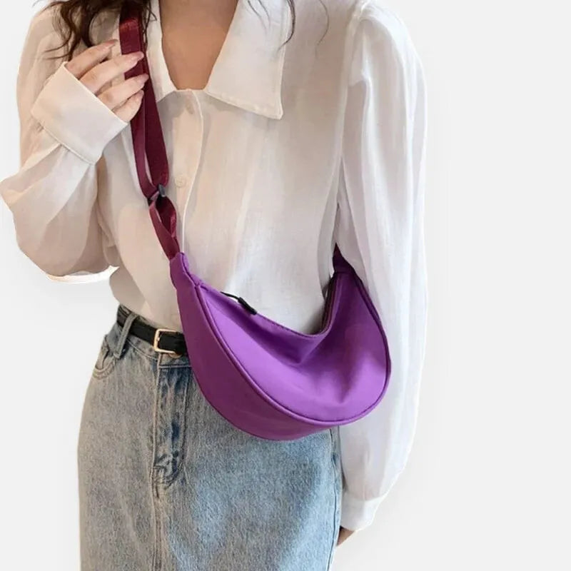 Yvette | Half-Moon Fabric Belt Bag
