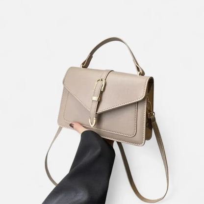 Isaline | Small Flap Shoulder Bag with Gold Details