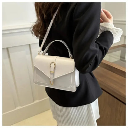 Isaline | Small Flap Shoulder Bag with Gold Details