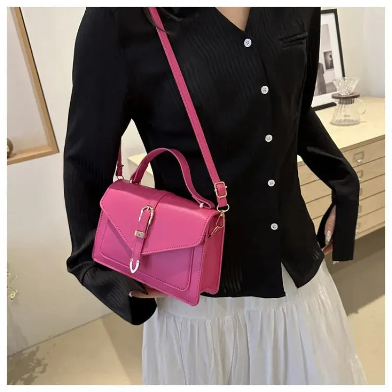 Isaline | Small Flap Shoulder Bag with Gold Details