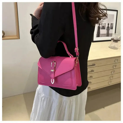 Isaline | Small Flap Shoulder Bag with Gold Details