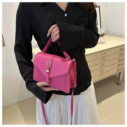Isaline | Small Flap Shoulder Bag with Gold Details