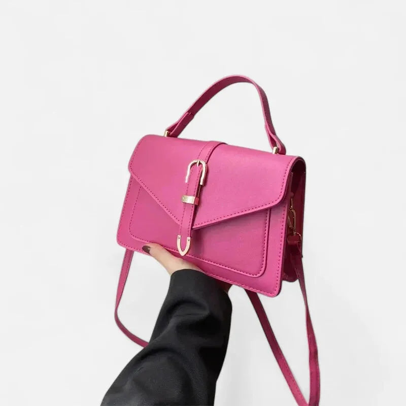 Isaline | Small Flap Shoulder Bag with Gold Details
