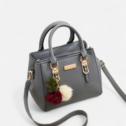 Louna | Small Shoulder Bag with Pompom Charm
