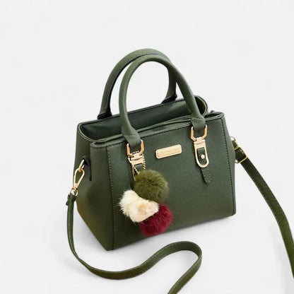 Louna | Small Shoulder Bag with Pompom Charm