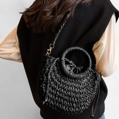 Léna | Small Straw Shoulder Bag