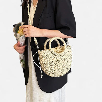 Léna | Small Straw Shoulder Bag