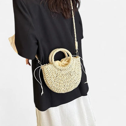 Léna | Small Straw Shoulder Bag