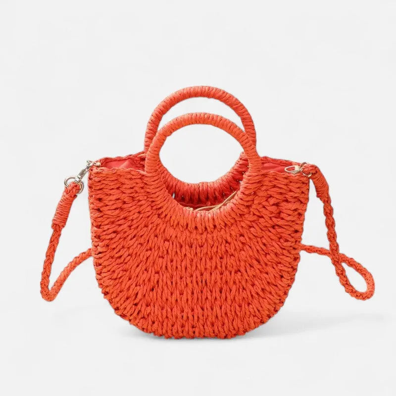 Léna | Small Straw Shoulder Bag