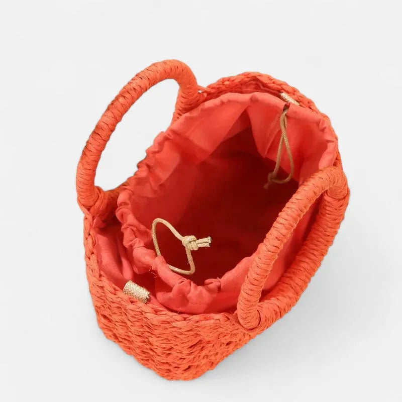 Léna | Small Straw Shoulder Bag