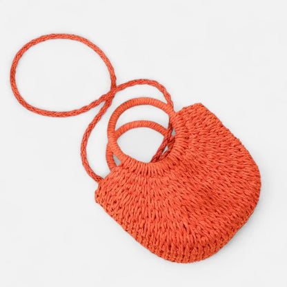 Léna | Small Straw Shoulder Bag