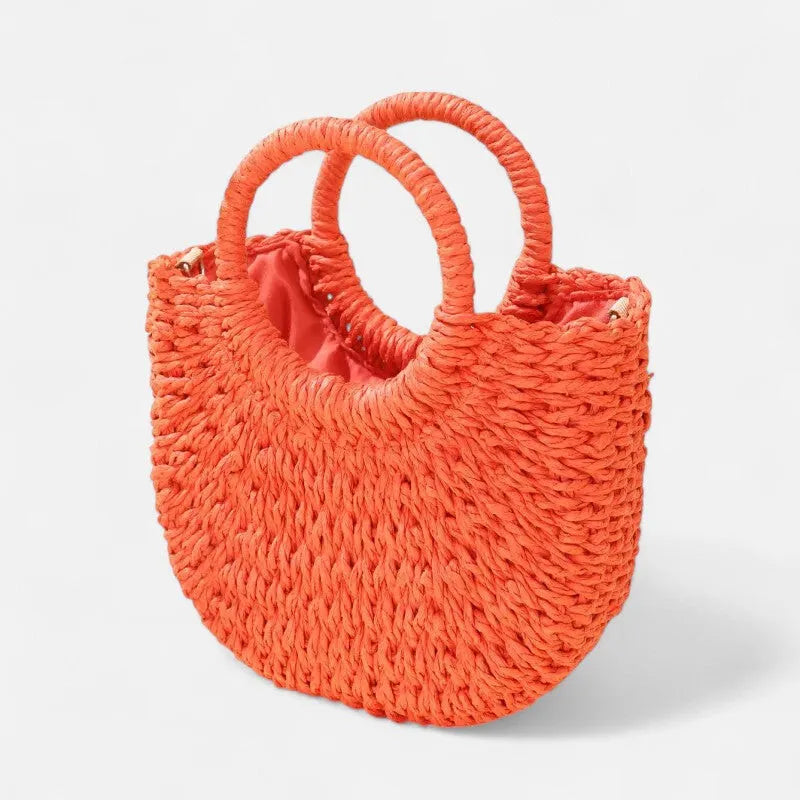 Léna | Small Straw Shoulder Bag