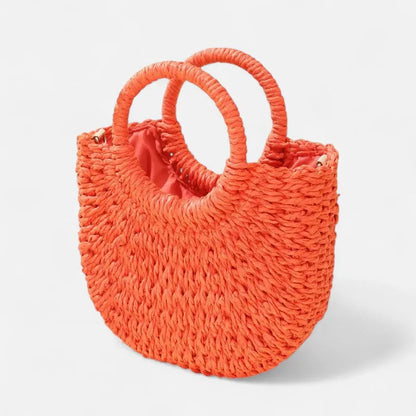 Léna | Small Straw Shoulder Bag