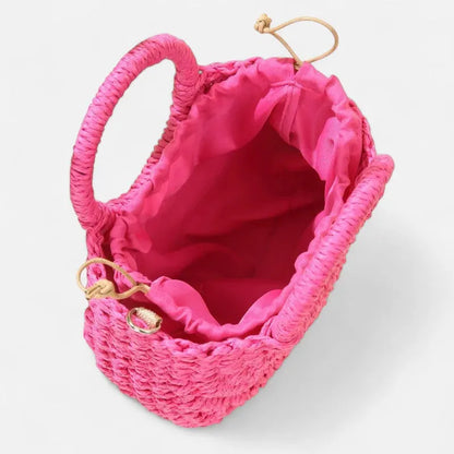 Léna | Small Straw Shoulder Bag