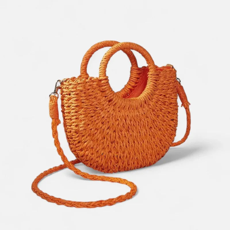 Léna | Small Straw Shoulder Bag