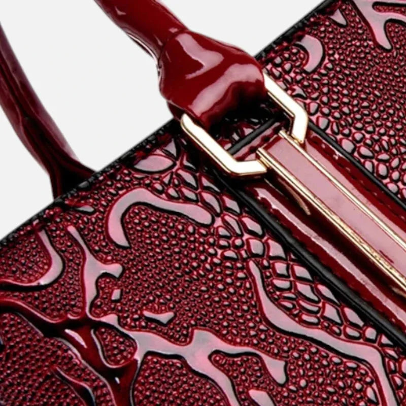 Clara | Shiny Textured Shoulder Bag