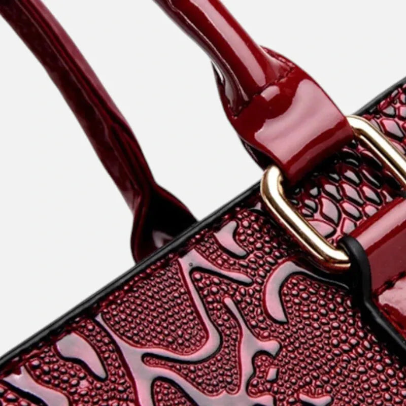 Clara | Shiny Textured Shoulder Bag