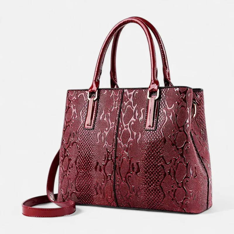 Clara | Shiny Textured Shoulder Bag