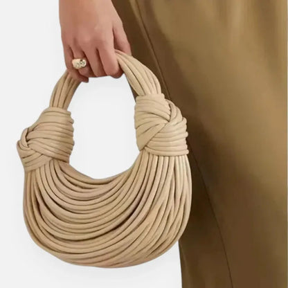 Lina | Chic Woven Half-Moon Shoulder Bag