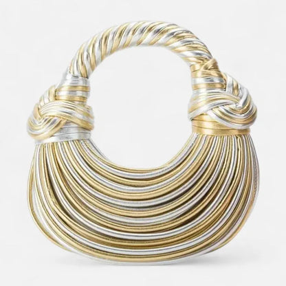 Lina | Chic Woven Half-Moon Shoulder Bag